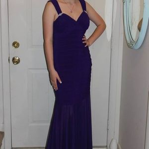 Purple formal dress